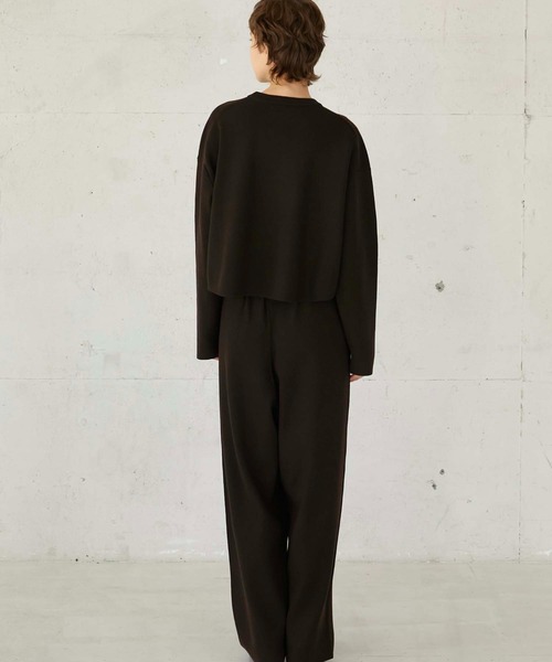 LA PEAU DE GEM（ラポドゥジェム）の「【LA PEAU DE GEM】c/n antipilling knit/アンチピリングニット（ニット/セーター・レディース・ブラウン/ブラック/グレイッシュベージュ・FREE）」の9枚目の写真