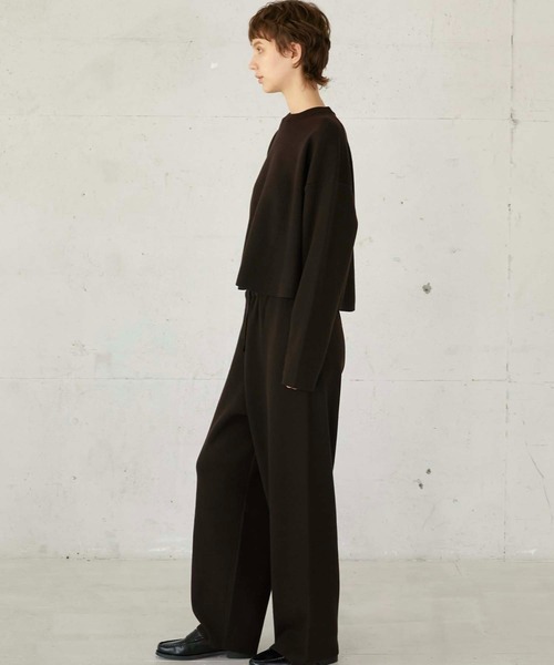 LA PEAU DE GEM（ラポドゥジェム）の「【LA PEAU DE GEM】c/n antipilling knit/アンチピリングニット（ニット/セーター・レディース・ブラウン/ブラック/グレイッシュベージュ・FREE）」の11枚目の写真