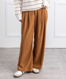 CLEAR BASIC | コーデュロイストレートパンツ[オフィスカジュアル 着回し抜群 大人]≪AW新作≫(その他パンツ)