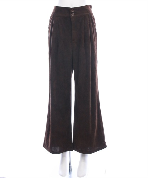 CLEAR BASIC（クリアベーシック）の「コーデュロイストレートパンツ[オフィスカジュアル 着回し抜群 大人]≪AW新作≫（その他パンツ・レディース・アイボリー/ブラウン/キャメル・F/PF）」の16枚目の写真