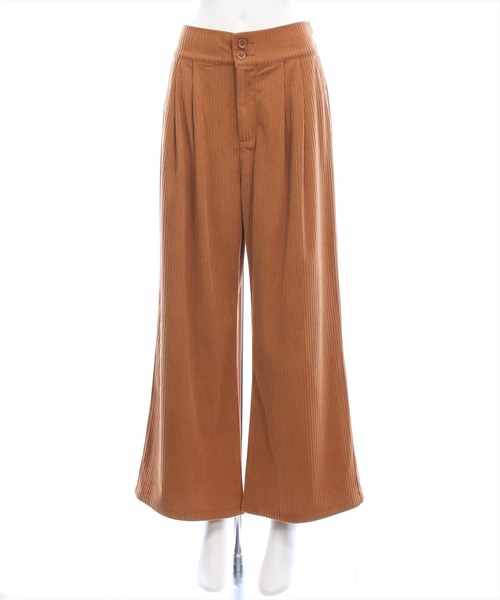 CLEAR BASIC（クリアベーシック）の「コーデュロイストレートパンツ[オフィスカジュアル 着回し抜群 大人]≪AW新作≫（その他パンツ・レディース・アイボリー/ブラウン/キャメル・F/PF）」の15枚目の写真