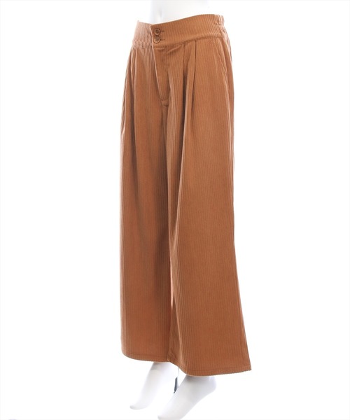 CLEAR BASIC（クリアベーシック）の「コーデュロイストレートパンツ[オフィスカジュアル 着回し抜群 大人]≪AW新作≫（その他パンツ・レディース・アイボリー/ブラウン/キャメル・F/PF）」の7枚目の写真