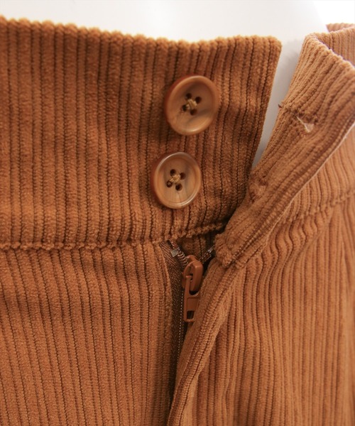 CLEAR BASIC（クリアベーシック）の「コーデュロイストレートパンツ[オフィスカジュアル 着回し抜群 大人]≪AW新作≫（その他パンツ・レディース・アイボリー/ブラウン/キャメル・F/PF）」の13枚目の写真