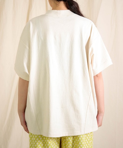 Brocante（ブロカント）の「[Brocante / ブロカント] ヴィンテージ天竺 ココンクローＴシャツ（Tシャツ/カットソー・レディース・ホワイト/ライトグレー/アイボリー/ブラック・2）」の17枚目の写真