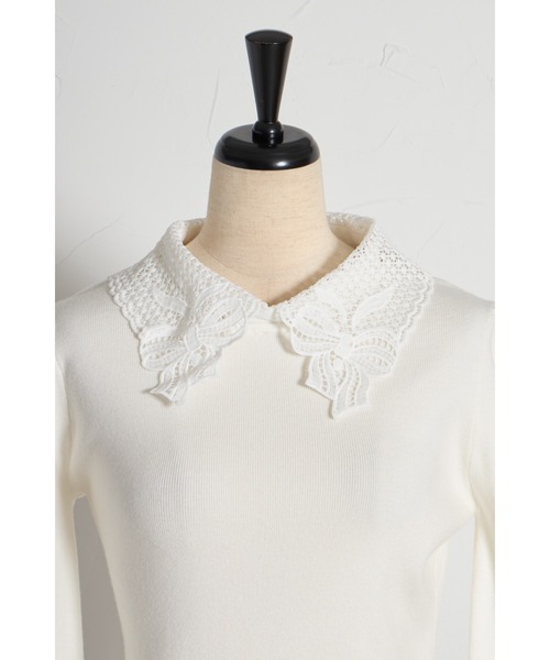 新品tocco closetトッコクローゼット令嬢ニットトップスオフホワイト tocco closet（トッコ クローゼット） ニット セーター 「ZOZO限定