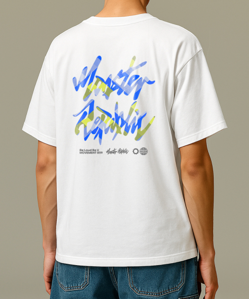 MONSTER REPUBLIC(モンスターリパブリック)の「スクエアロゴブルーTシャツホワイト_8119(Tシャツ/カットソー・レディース・その他・SMALL/MEDIUM/LARGE/X-LARGE)」の2枚目の写真