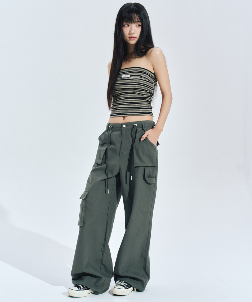 ZEROPLANET（ゼロプラネット）の「ヒカルカーゴパンツ [チャコール]（その他パンツ・レディース・その他・SMALL/MEDIUM）」の2枚目の写真