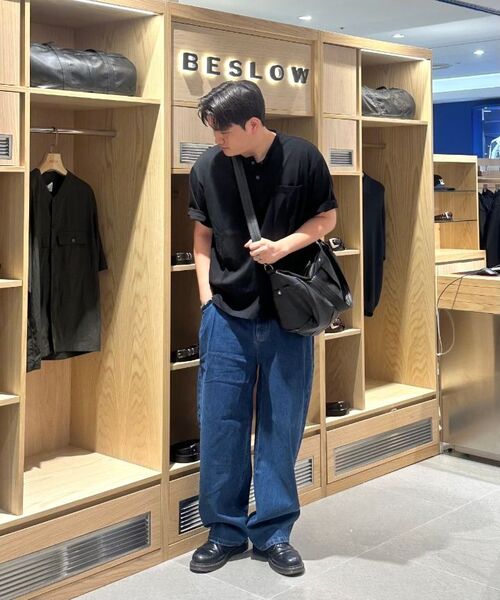 BESLOW(ビースロー)の「ルーズフィット ヘンリーネック Tシャツ アイボリー(Tシャツ/カットソー・メンズ・その他・SMALL/MEDIUM/LARGE/X-LARGE)」の6枚目の写真