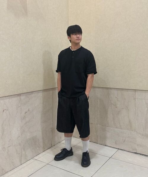 BESLOW(ビースロー)の「ルーズフィット ヘンリーネック Tシャツ アイボリー(Tシャツ/カットソー・メンズ・その他・SMALL/MEDIUM/LARGE/X-LARGE)」の8枚目の写真