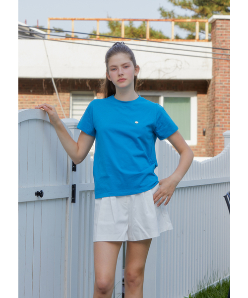 ANOETIC(アノエティック)の「ANC GOLD LOGO DAILY TEE_BLUE(Tシャツ/カットソー・レディース・ブルー・FREE)」の1枚目の写真