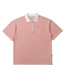 SEARCH410（サーチ410）の「PK zipper collar pink（ポロシャツ）」