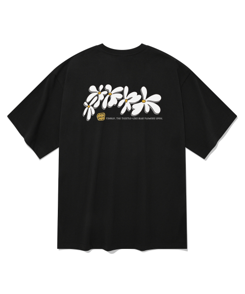 RADINEO(ラディネオ)の「フラワリー半袖Tシャツブラック(Tシャツ/カットソー・メンズ・その他・SMALL/MEDIUM/LARGE/X-LARGE)」の1枚目の写真