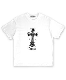 DAMISH（ダミシュ）の「ヴィンテージクラッククロスグラフィックTシャツ_ホワイト（Tシャツ/カットソー）」