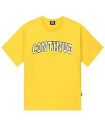 CONTINUE LOGO Tシャツ - イエロー