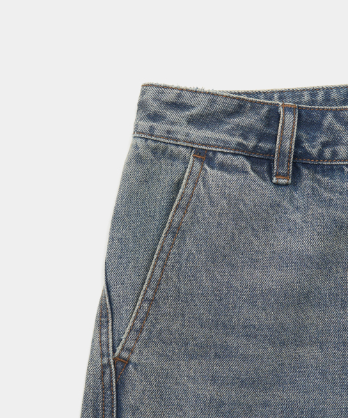 EXCONTAINER(エックスコンテナ)の「ディープカーブデニムパンツ (MEDIUM INDIGO)(デニムパンツ・メンズ・その他・MEDIUM/LARGE/SMALL/X-LARGE)」の5枚目の写真
