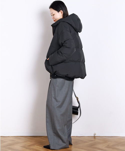 EVERYDAY I LIKE.（エヴリディアイライク）の「*イージーワイドパンツ(フラノ)1（スラックス・レディース・グレー/ウッド・38/36/40）」の21枚目の写真