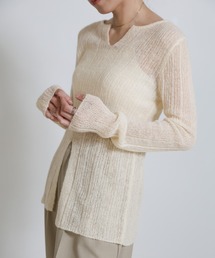モヘアニット」に該当するホワイト/白色系のファッション通販 - ZOZOTOWN