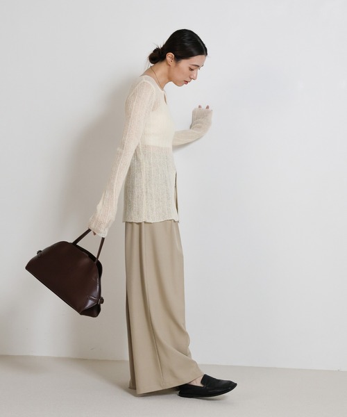 モカ nico2572様 モヘアライクセンタースリットリブニット（ニット/セーター）｜select