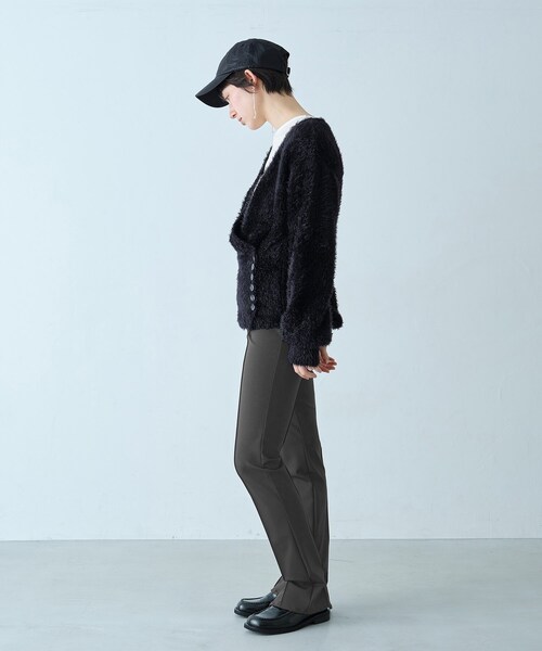 CODE A(コードエー)の「feather pullover(ニット/セーター・レディース・ライトイエロー系/ブラック/オフホワイト・00)」の6枚目の写真