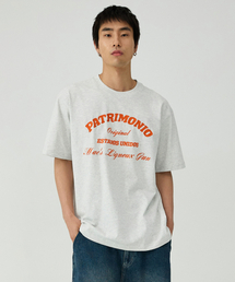 スウェグバー3588 パトリモニオ アッシュホワイト セミオーバーフィット 半袖Tシャツ
