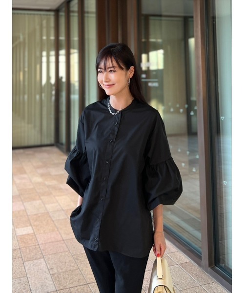 Day and Grade（デイアンドグレイド）の「【Shihoセレクト】ボリュームスリーブシャツ（シャツ/ブラウス・レディース・ブラック・FREE）」の5枚目の写真