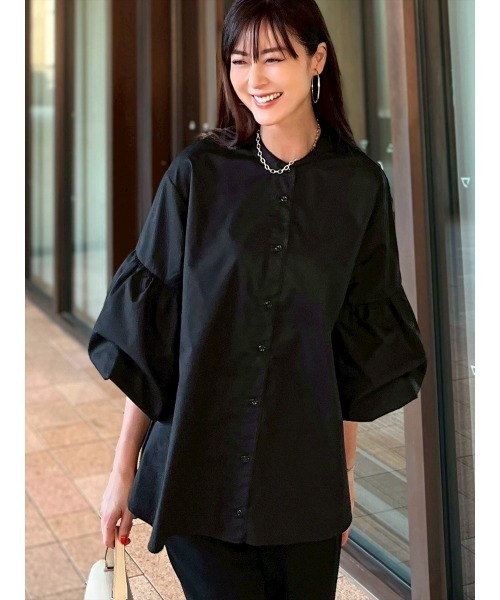 Day and Grade（デイアンドグレイド）の「【Shihoセレクト】ボリュームスリーブシャツ（シャツ/ブラウス・レディース・ブラック・FREE）」の11枚目の写真