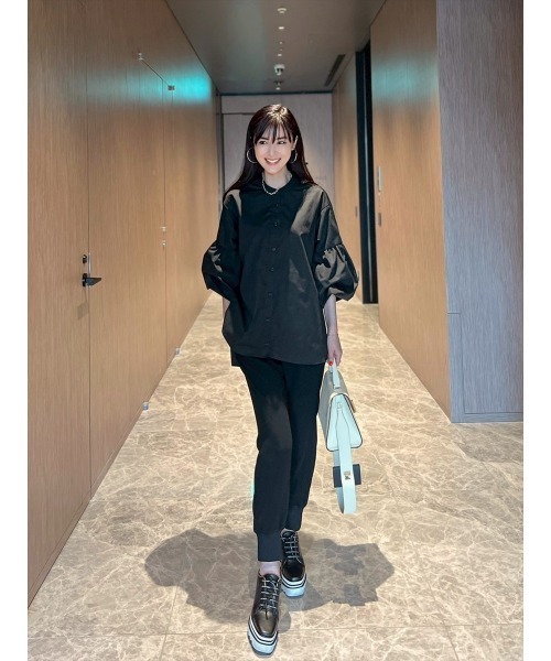 Day and Grade（デイアンドグレイド）の「【Shihoセレクト】ボリュームスリーブシャツ（シャツ/ブラウス・レディース・ブラック・FREE）」の12枚目の写真