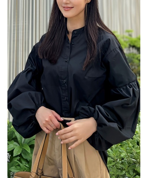 Day and Grade（デイアンドグレイド）の「【Shihoセレクト】ボリュームスリーブシャツ（シャツ/ブラウス・レディース・ブラック・FREE）」の19枚目の写真