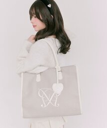 OLIVE des OLIVE | Aimerianejoieハートミラーチャーム付きトート(トートバッグ)