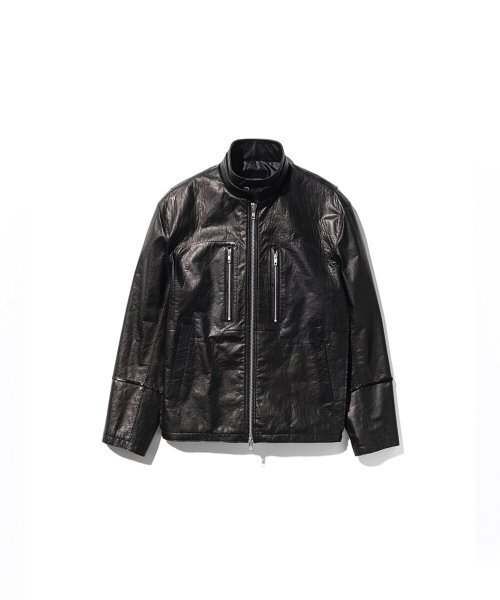 ANDROS(アンドロス)の「Moto Cowhide Leather Jacket (Black)(ライダースジャケット・メンズ・その他・MEDIUM/LARGE)」の2枚目の写真