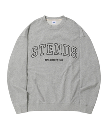 STENDS（ステンズ）の「[M~4XL] オリジナルストロークロゴクルーネック_グレー（スウェット）」