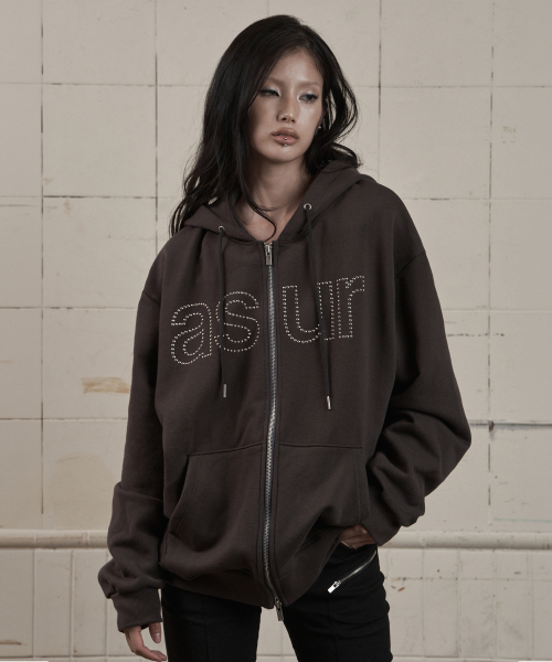 as you are(アズユーアー)の「AU ホットフィックス フードジップアップ チャコール(パーカー・レディース・その他・SMALL/MEDIUM)」の3枚目の写真