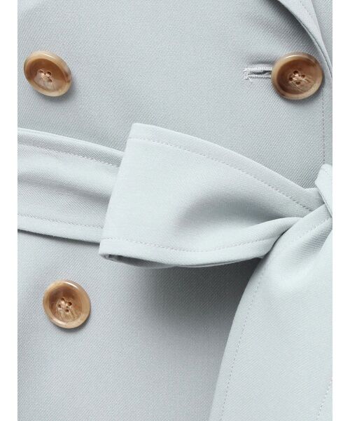 RESEXXY（リゼクシー）の「カスケードフレアロングコート（トレンチコート・レディース・ベージュ/アイボリー/ブルー・FREE）」の11枚目の写真