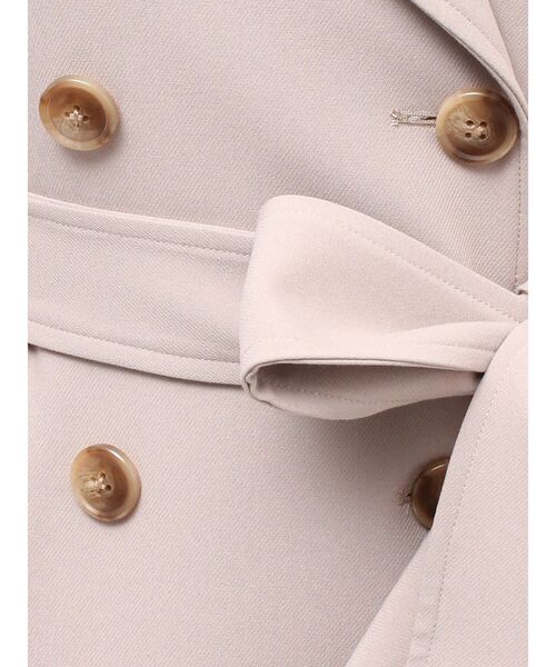 RESEXXY（リゼクシー）の「カスケードフレアロングコート（トレンチコート・レディース・ベージュ/アイボリー/ブルー・FREE）」の10枚目の写真