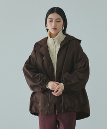 VICKY | ボアライナーツキナイロンフーディブルゾン≪洗濯機で洗える≫(ブルゾン)