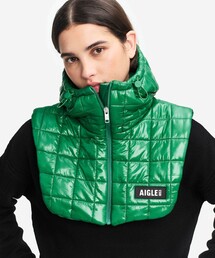 AIGLE（エーグル）の「クリスマスカプセルコレクション 撥水 キルティングフード バラクラバ（ニットキャップ/ビーニー）」