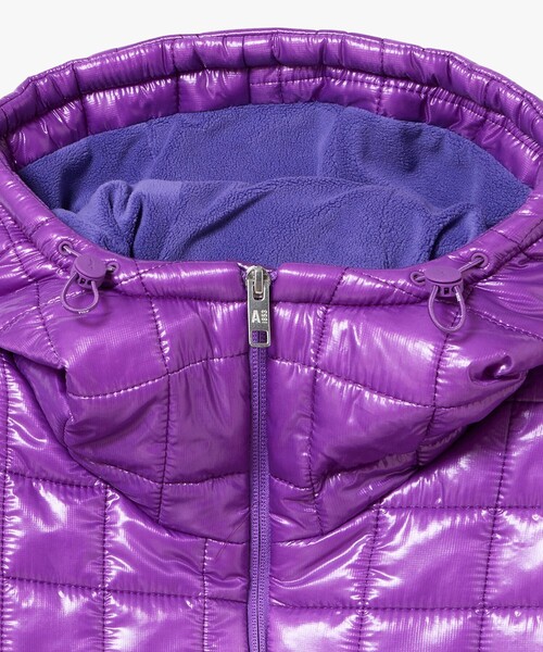 AIGLE（エーグル）の「クリスマスカプセルコレクション 撥水 キルティングフード バラクラバ（ニットキャップ/ビーニー・レディース・バイオレット/ブルー/ブラック/グリーン/レッド・FREE）」の11枚目の写真