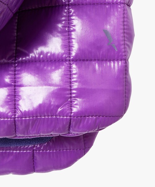 AIGLE（エーグル）の「クリスマスカプセルコレクション 撥水 キルティングフード バラクラバ（ニットキャップ/ビーニー・レディース・バイオレット/ブルー/ブラック/グリーン/レッド・FREE）」の14枚目の写真