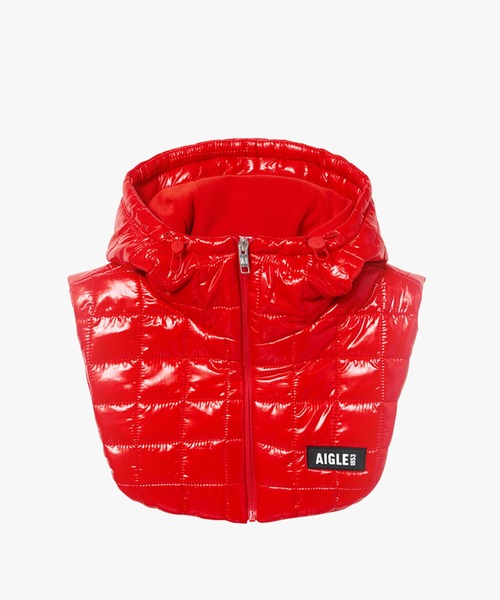 AIGLE（エーグル）の「クリスマスカプセルコレクション 撥水 キルティングフード バラクラバ（ニットキャップ/ビーニー・レディース・バイオレット/ブルー/ブラック/グリーン/レッド・FREE）」の20枚目の写真