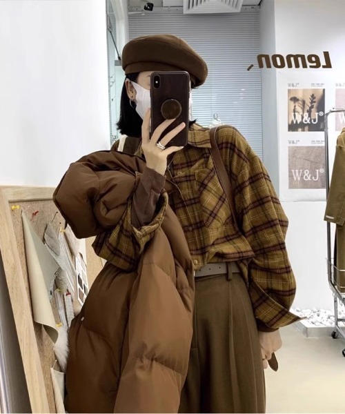 Flugge(フラッジー)の「長袖チェックシャツ(シャツ/ブラウス・レディース・イエロー/グリーン・MEDIUM/LARGE)」の16枚目の写真