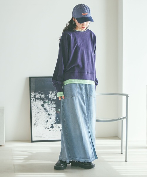niko and（ニコアンド）の「[NKJ 2026SS] スリットロングデニム