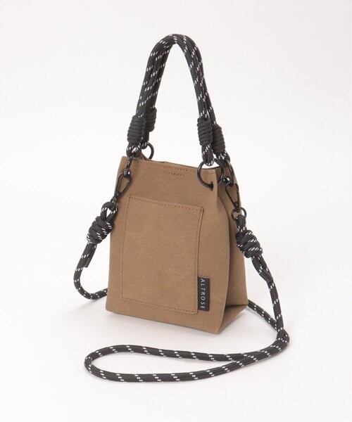 notch.（ノッチ）の「パラコード2WAYミニショルダーバッグ（ショルダーバッグ・レディース・ブラック/アイボリー/ブラウン/オレンジ・ONESIZE）」の3枚目の写真