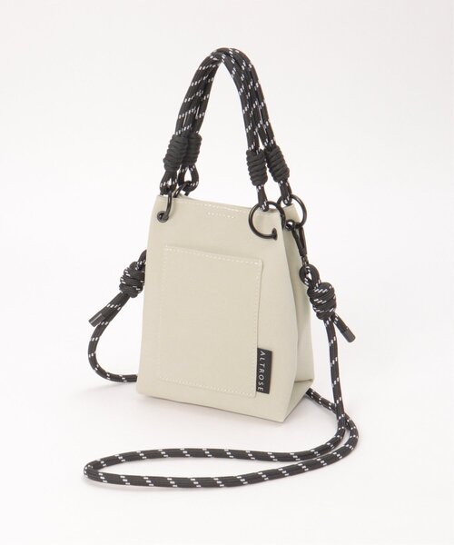 notch.（ノッチ）の「パラコード2WAYミニショルダーバッグ（ショルダーバッグ・レディース・ブラック/アイボリー/ブラウン/オレンジ・ONESIZE）」の2枚目の写真