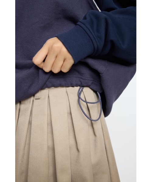 MOUSSY（マウジー）の「【26年SS新作】BLOCK PANEL スウェットシャツ（スウェット・レディース・ネイビー/ライトブラック/杢グレー・FREE）」の17枚目の写真