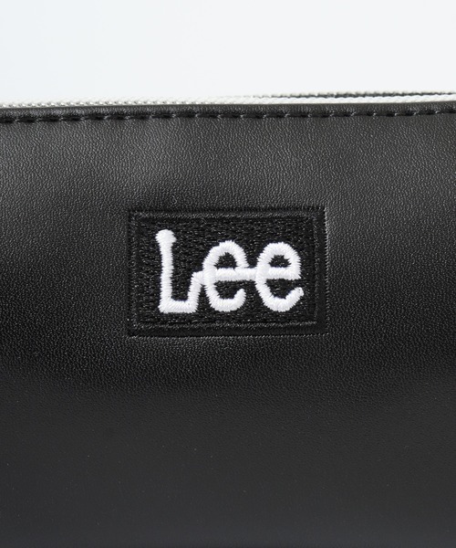 Lee(リー)の「Lee合皮ロゴ刺繍Wファスナーポーチ(ポーチ・キッズ・ブラック×ホワイト/ブラック×ブラック・FREE)」の5枚目の写真