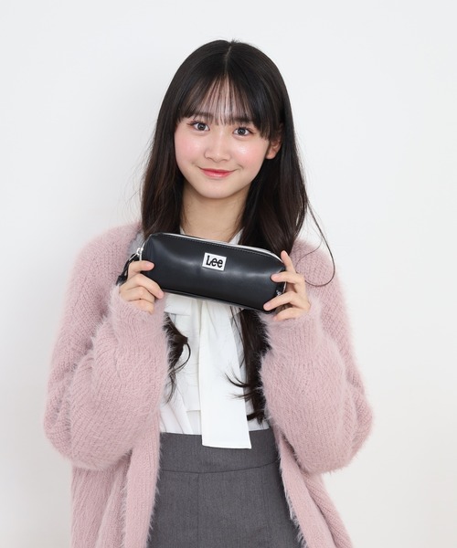 Lee(リー)の「Lee合皮ロゴ刺繍Wファスナーポーチ(ポーチ・キッズ・ブラック×ホワイト/ブラック×ブラック・FREE)」の12枚目の写真