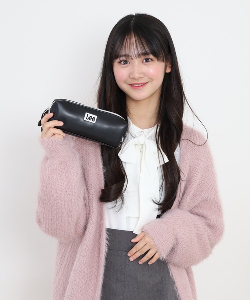 Lee(リー)の「Lee合皮ロゴ刺繍Wファスナーポーチ(ポーチ・キッズ・ブラック×ホワイト/ブラック×ブラック・FREE)」の13枚目の写真