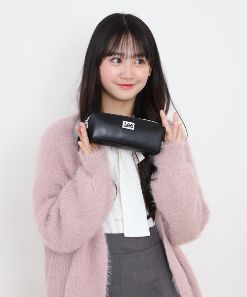 Lee(リー)の「Lee合皮ロゴ刺繍Wファスナーポーチ(ポーチ・キッズ・ブラック×ホワイト/ブラック×ブラック・FREE)」の14枚目の写真