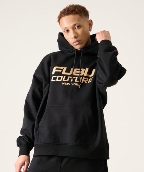 FUBU( フブ)の「FUBU-Logo Hoodie(スウェット・メンズ・ブラック・M/L)」の1枚目の写真