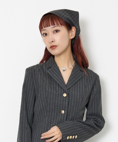 SLY(スライ)の「HEART MOTIF CHOKER ハートモチーフ チョーカー(ネックレス・レディース・レッド/ホワイト・FREE)」の11枚目の写真